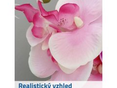 Umělé květiny orchidej - světle fialová 3
