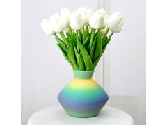 Umělé tulipány 10 ks - bílé 4