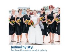 Univerzální šaty krátké - černé 2