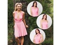 Univerzální šaty krátké - růžové