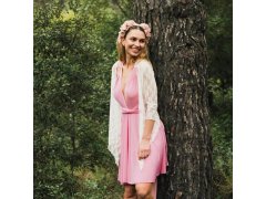 Univerzální šaty krátké - růžové 5