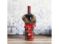 Vánoční dárkový kabátek na láhev vína 9