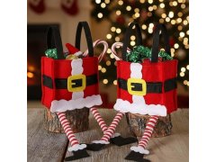Vánoční dekorativní dárková taška - Santa 9