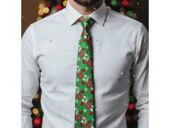 Vánoční kravata - zelená 9