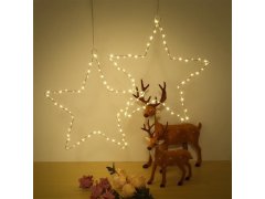 Vánoční LED kovová hvězda 4