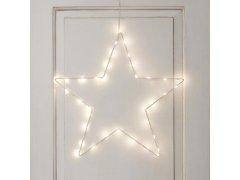 Vánoční LED kovová hvězda 9
