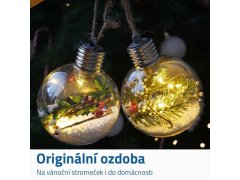 Vánoční LED svítící koule - girlanda 3