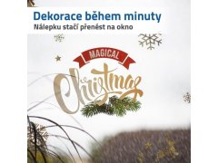 Vánoční nálepky na okno - zlaté ozdoby 3