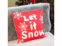 Vánoční potah na polštářek 40x40 cm - Let it Snow 2