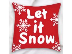 Vánoční potah na polštářek 40x40 cm - Let it Snow 3