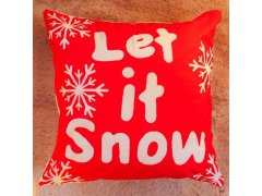 Vánoční potah na polštářek 40x40 cm - Let it Snow 4