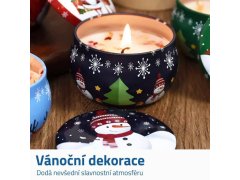 Vánoční vonná svíčka v kovovém obalu 3