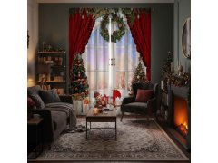 Vánoční závěsy 2 ks 130x210 cm 2