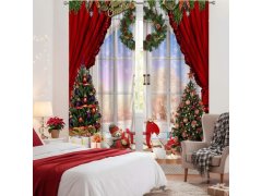 Vánoční závěsy 2 ks 130x210 cm 3