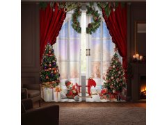 Vánoční závěsy 2 ks 130x210 cm 7