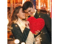 Věčné srdce z&nbsp;růží 26 cm 2