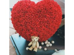 Věčné srdce z&nbsp;růží 26 cm 3