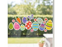 Velikonoční samolepky na okno 35 ks