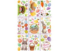 Velká sada velikonočních samolepek na okno 9 archů 12