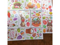 Velká sada velikonočních samolepek na okno 9 archů 3