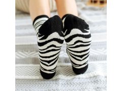 Veselé ponožky - zebra 4
