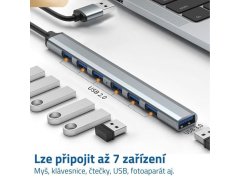 Víceportový adaptér USB 7 v 1 2