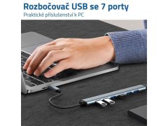 Víceportový adaptér USB 7 v 1 3