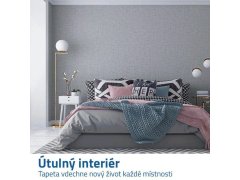 Vinylová tapeta na zeď 300 cm - šedá 2