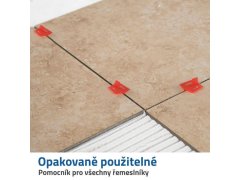 Vymezovací křížky na pokládání dlažby 100 ks - 1,5 mm 3