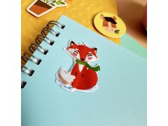 Vypouklé samolepky se zvířátky - liška a&nbsp;kamarádi 2