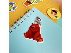 Vypouklé samolepky se zvířátky - méďa a&nbsp;kamarádi 2