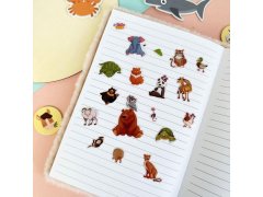 Vypouklé samolepky se zvířátky - méďa a&nbsp;kamarádi 3