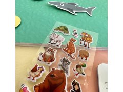 Vypouklé samolepky se zvířátky - méďa a&nbsp;kamarádi 6