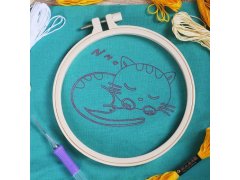 Vyšívání pro děti - kočka 2