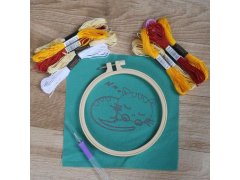 Vyšívání pro děti - kočka 3