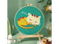 Vyšívání pro děti - kočka 4