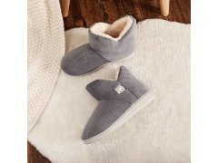 Vysoké zateplené papuče s&nbsp;kožíškem - 37-39 2