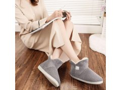 Vysoké zateplené papuče s&nbsp;kožíškem - 37-39 4