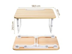 Výsuvný stolek na notebook s&nbsp;USB lampičkou 4