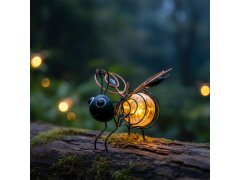 Zahradní dekorace solární včelka 1