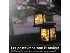 Závěsná LED solární lucerna 3