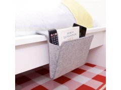 Závěsný kapsář / organizér na postel - šedivý 2