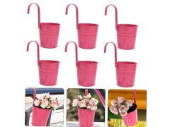 Závěsný květináč na balkón - růžový 9