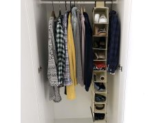 Závěsný organizér do skříně 10 přihrádek 5