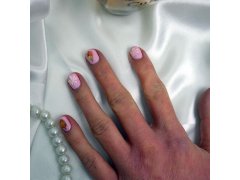 Zdobící samolepky na nehty pozlacené - bílo-zlaté 4