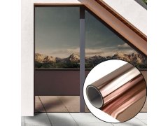 Zrcadlová fólie na okna 200 cm - bronzová 1