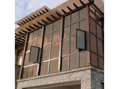 Zrcadlová fólie na okna 200 cm - bronzová 3