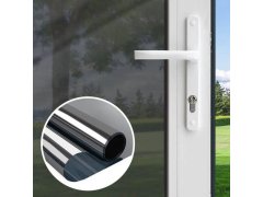 Zrcadlová fólie na okna 200 cm - šedá 7