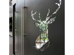 Zrcadlová samolepka na zeď - jelen 5