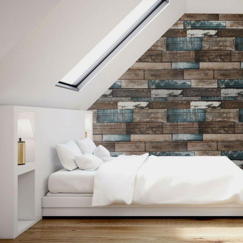3D tapeta dřevo - barevné - Dárky.pro